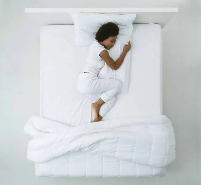 an image of someone sleeping